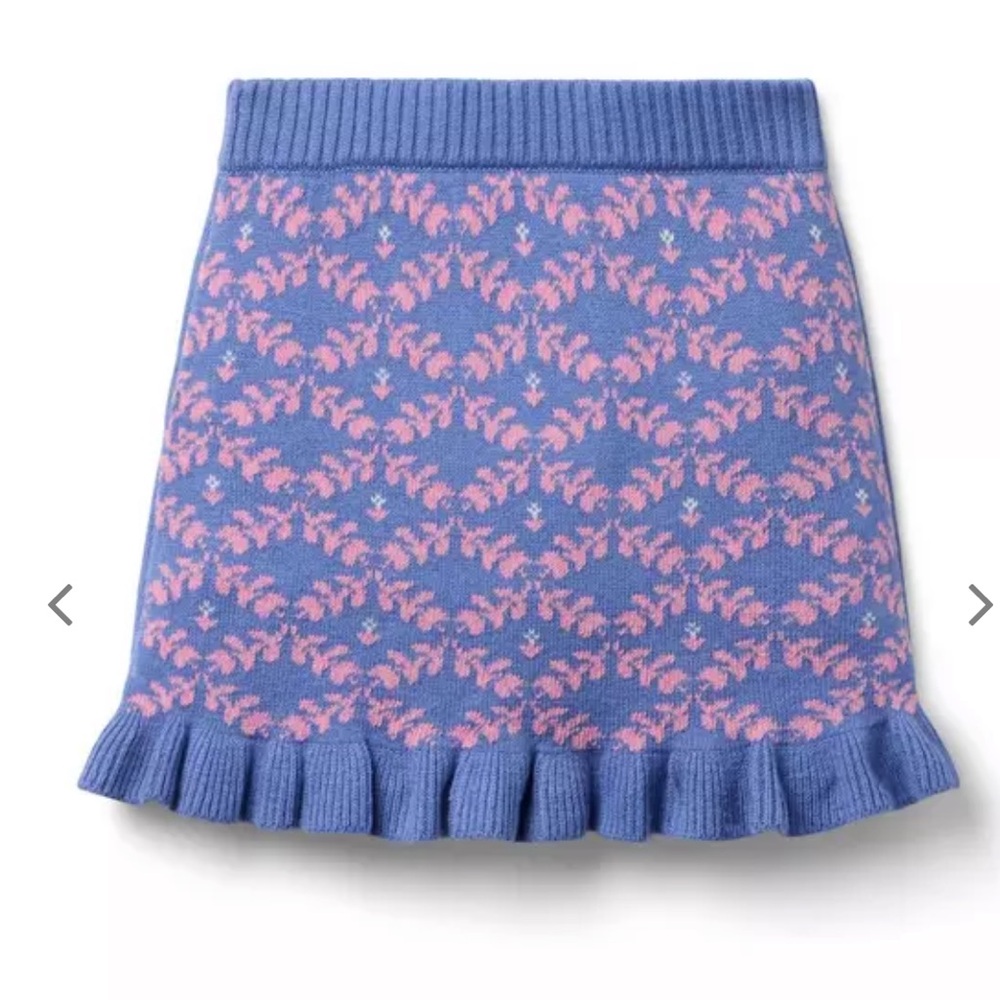 Ruffle Hem Sweater Skirt